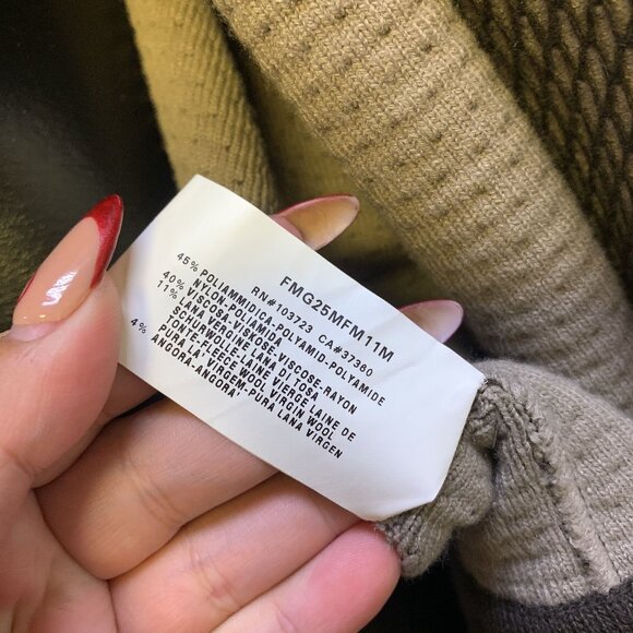 NWT Armani Vintage-Style Blazer Jacket Brown & Black Large Mesh Pattern 10 - Picture 6 of 8